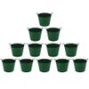 12 X DARK GREEN - 26 Litre Small Flexi Tub Multi-Purpose Water Storage Container/Toys Bucket/Animal Feed Tub Robust Polyethylene Flex Tub For Home Garden - MADE IN U.K view 1