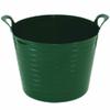 12 X DARK GREEN - 26 Litre Small Flexi Tub Multi-Purpose Water Storage Container/Toys Bucket/Animal Feed Tub Robust Polyethylene Flex Tub For Home Garden - MADE IN U.K view 3
