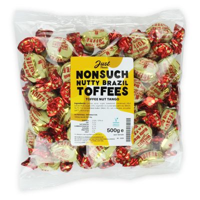 Just Treats Nonsuch Nutty Brazil Toffees (500g Share Bag)