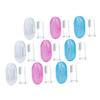 PartyKindom 9pcs Baby Finger Toothbrush Silicone Teeth Cleaner Storage Box, Newborn Oral Massager and Teething Brush Set for Babies 0-3 Years view 1