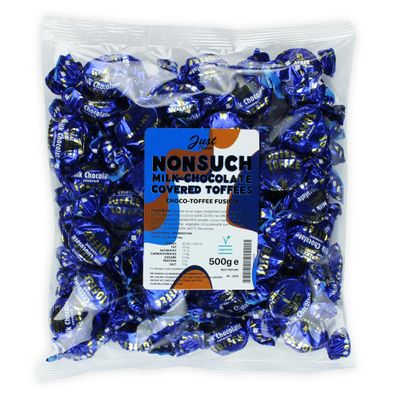 Just Treats Nonsuch Milk Chocolate Covered Toffee (500g Share Bag)