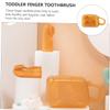 PartyKindom Ergonomic Silicone Finger Toothbrush Oral Cleaning Brush for Boys and Girls Brush Toothbrush Massaging Bristles view 4
