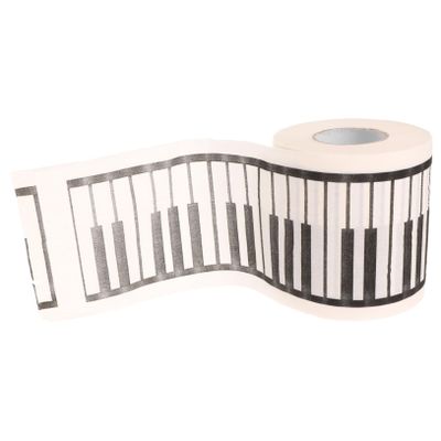 PartyKindom Piano Printed Toilet Paper Roll Decorative Piano Pattern Tissue for Bathroom Use Printed Toilet Tissue Roll