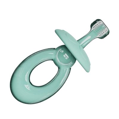 PartyKindom Silicone Boys and Girls Toothbrush Years Boy Girl Brush for Gums Mushroom Design Comfortable to Hold Bpa Teething Aid Blue