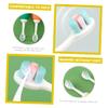 PartyKindom Kids Silicone Toothbrush for Boys and Girls, Soft Bristles Small Head, Independent Packaging, Tongue Cleaner, Safe Oral Care for Toddlers and Children Random Color view 2