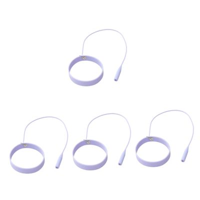 minkissy 4pcs Convenient Eyelash Extension Tweezers Silicone Protector Wrist Strap for Makeup