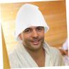 minkissy 2pcs Felt Sauna Hat for Women Men Unisex Sauna Hat for Bathing Shower Felt for Home Spa Session view 2