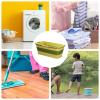 mawma Collapsible Mop Bucket, Collapsible Silicone Mop Bucket for Car Wash, Portable Handy Basket for Cleaning Mop, Silicone Cleaning Bucket for Camping, Garden, Laundry Room view 3