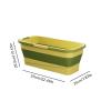mawma Collapsible Mop Bucket, Collapsible Silicone Mop Bucket for Car Wash, Portable Handy Basket for Cleaning Mop, Silicone Cleaning Bucket for Camping, Garden, Laundry Room view 4