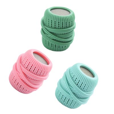 GLEAVI Washing Machine Laundry Balls 3pcs Set Anti-tangle Tpe and Sponge Fabric Softener Balls for Home Clothes Washing and Dryer Use Random Color