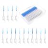 200 Pieces Interdental Brushes, Silicone Floss Sticks Dental, Tooth Floss Picks, Dual-Use Dental Floss Sticks, Teeth Floss Sticks, Between Teeth Cleaning Brushes, for Braces Oral Cleaning view 1