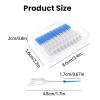 200 Pieces Interdental Brushes, Silicone Floss Sticks Dental, Tooth Floss Picks, Dual-Use Dental Floss Sticks, Teeth Floss Sticks, Between Teeth Cleaning Brushes, for Braces Oral Cleaning view 2