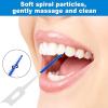 200 Pieces Interdental Brushes, Silicone Floss Sticks Dental, Tooth Floss Picks, Dual-Use Dental Floss Sticks, Teeth Floss Sticks, Between Teeth Cleaning Brushes, for Braces Oral Cleaning view 4