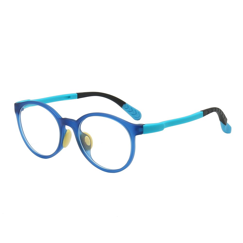 ACMPOOFDD Blue Light Blocking Glasses for Kids 4-13 Years Old Girls Boys, Blue, 130mm,
