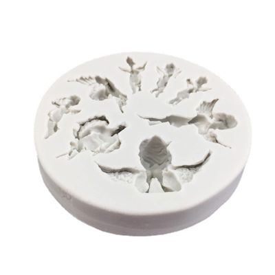 Angel Shaped Silicone Cake Moulds Chocolate Candy Molds Making Moulds for Wedding Birthday Easter Christian Silicone Soap Molds