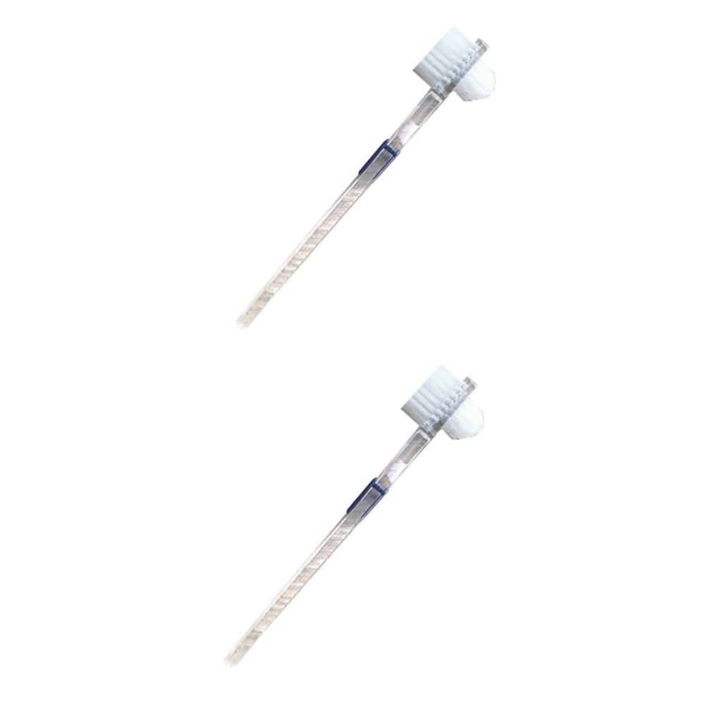 Mobestech 2pcs Cleaning Brush Double-Sided Toothbrush Tooth Cleaner for Plaque Removal Hard Bristle Brush