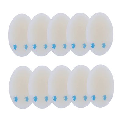 Gel Back Heel Cushion Pads Size 5 10pcs for Foot Heel