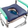 BLUEZY Toilet Chair Anti-Bedsore Cushions, PU Shower Chair Seat Pad Thick Cotton Soft Pad for Bedside Commode Seat Toilet Chair Bedside Commode Cushion, Anti-Bedsore Wheelchair Pad B view 1