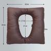 BLUEZY Toilet Chair Anti-Bedsore Cushions, PU Shower Chair Seat Pad Thick Cotton Soft Pad for Bedside Commode Seat Toilet Chair Bedside Commode Cushion, Anti-Bedsore Wheelchair Pad B view 2