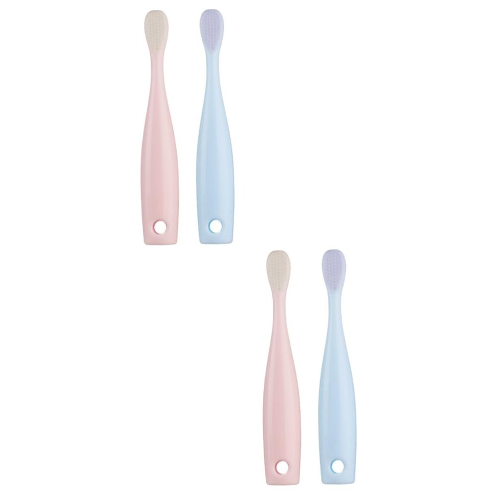 Mobestech 4pcs Toothbrush for Boy Girl Soft-bristled Boy Girl Teeth Brush Adorable Design for Year Old Teething