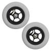 1 Pair 6x1 Replacement Wheelchair Front Wheels, PU Pneumatic Anti-Slip Wheelchair Wheels Assembly with 5/16" (8mm) Bearing for Wheelchairs Rollators Walkers view 1
