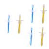 Mobestech 6pcs Silicone Toothbrush Training Bristle Umbrella-Shaped Toothbrush for Boys and Girls Boy Girl First for Oral Care view 1