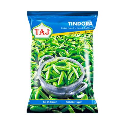 TAJ Family Tindora Frozen Vegetable Gourde Indienne Indian Origin 1000G Pack of 1