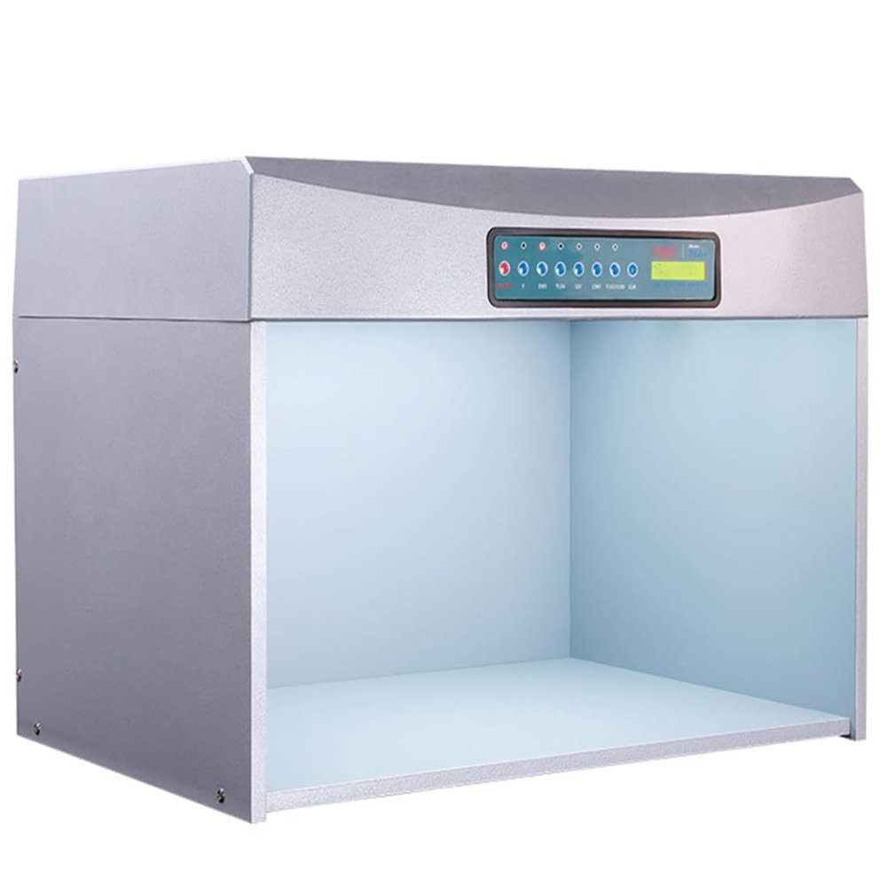 Color Assessment Cabinet, 6 Light Sources Lab Color Matching Box, Professional LED Light Box Color Matching Cabinet for Textile Printing and Dyeing Materials.