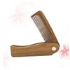 DOITOOL 3pcs Natural Verawood Comb Small Foldable Hair Beard Comb Travel Stylish Mini for Women Men Boys and Girls Fine Hair Brush view 3