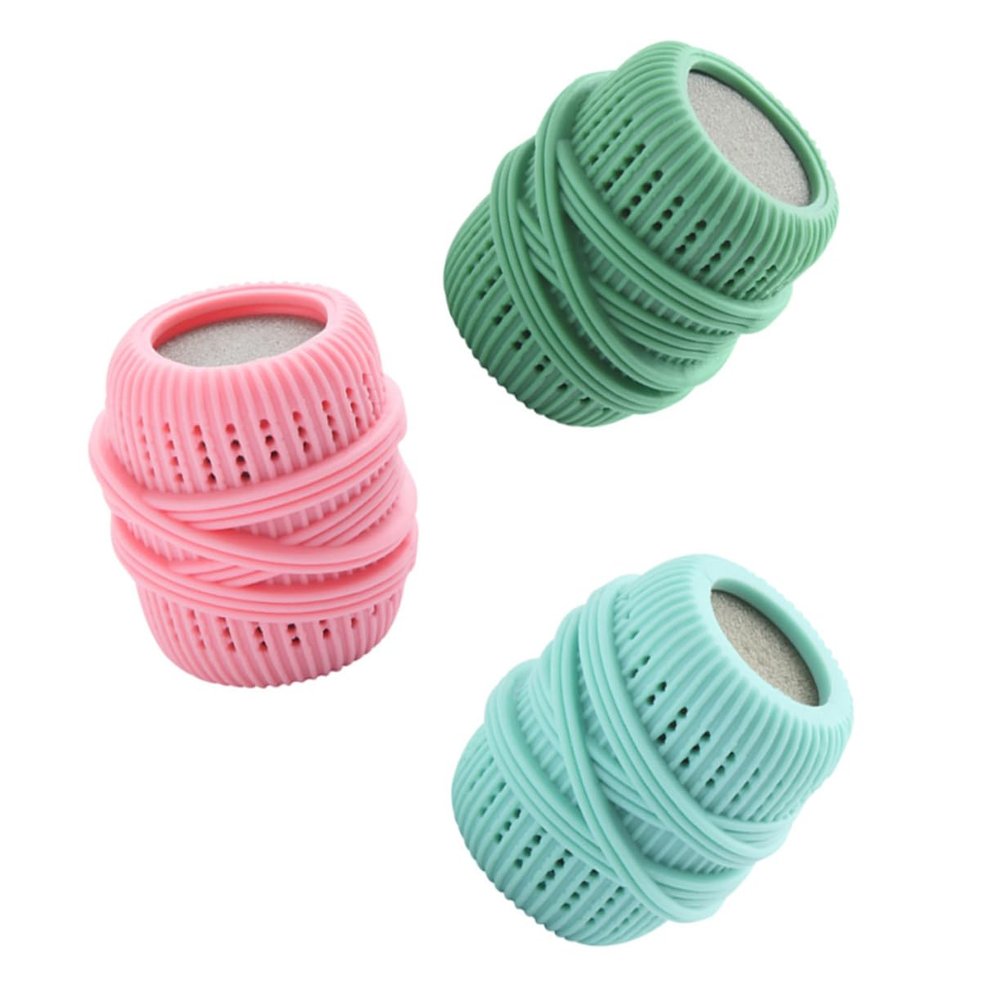 HAPINARY Washing Machine Soap Ball 3Pcs Set Anti-Tangle Sponge TPE Laundry Washing Ball for Home Laundry
