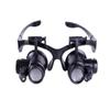 Head Mounted Repair Magnifier Visually impaired Assistance - 25X Headset Eyes with LED Lights Jewelry Magnifier HD Lens Watch Repair Jade Repair Lighting Glass Magnifier Lucky Star view 1
