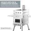 WillowyBe Outdoor Sauna Hot Tent Stove, Rocket Stove Heater, Portable Camping Wood Stove for Dry Sauna, Cooking for Husband and Friends view 2