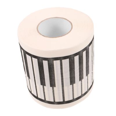 GLEAVI Toilet Roll Unique Piano Print Toilet Tissue Paper Soft and Sturdy Bathroom Tissue for Home Artistic Musicians