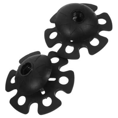 YARNOW 4pcs Trekking Pole Rubber Foot Covers Non-Slip Round Walking Stick Accessories Skid Protection Tips for Elderly Suitable for Slippery and Cement Surfaces