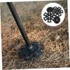 YARNOW 4pcs Trekking Pole Rubber Foot Covers Non-Slip Round Walking Stick Accessories Skid Protection Tips for Elderly Suitable for Slippery and Cement Surfaces view 3