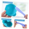 Didiseaon Silicone Facial Mask Mixing Bowls 2pcs Set DIY Mud Mask Stirring Bowls with Spatula for Beauty Salon and Sensitive Skin Care at Home Random Color view 3