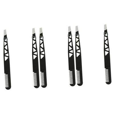 Angoily 6pcs Eyebrow Tweezer Trimmer Shaper Makeup Tools for Women Safe Design for Easy Hair Removal