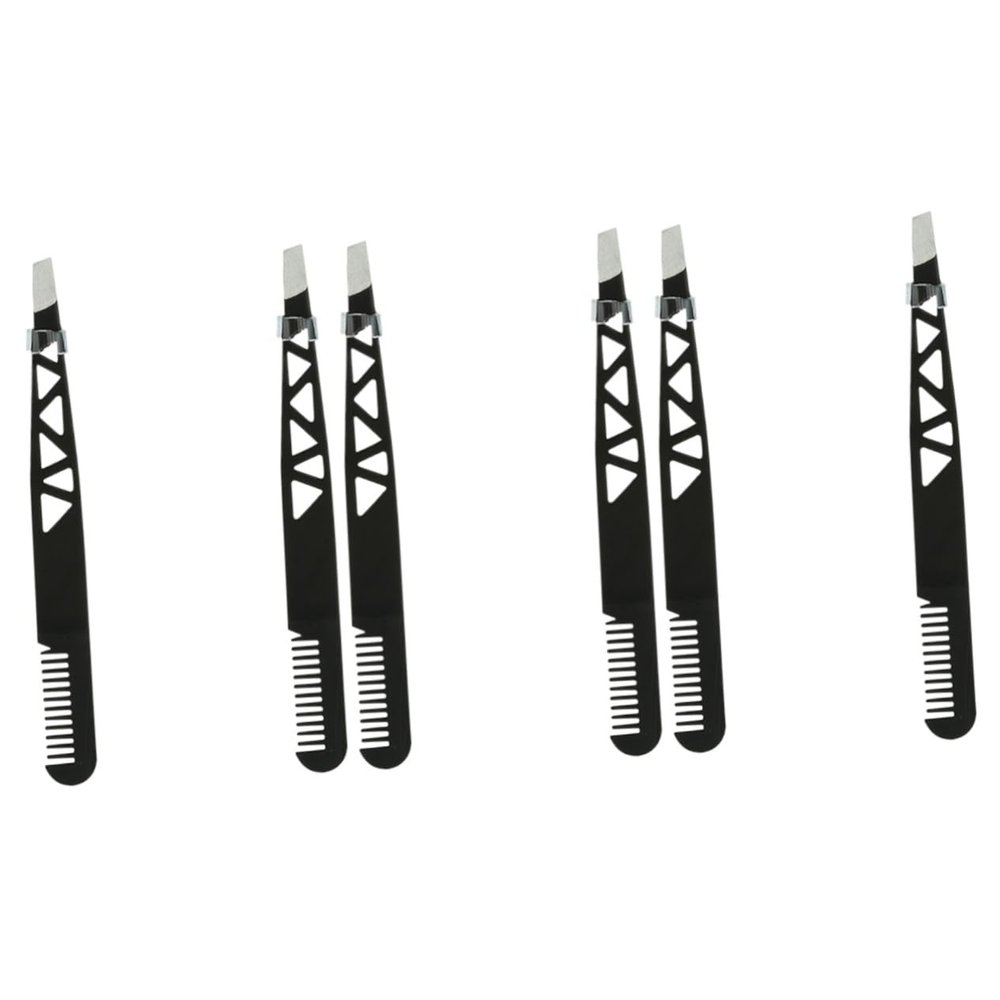 Angoily 6pcs Eyebrow Tweezer Trimmer Shaper Makeup Tools for Women Safe Design for Easy Hair Removal