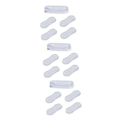 Mobestech 15pcs Toilet Lid Bumpers Adhesive Pad Silicone Pu Cushion Toilet Lid Gaskets Non-Skid for Quiet Closing Fits