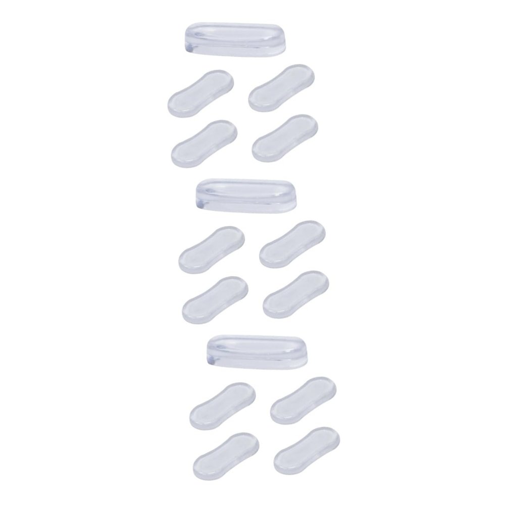 Mobestech 15pcs Toilet Lid Bumpers Adhesive Pad Silicone Pu Cushion Toilet Lid Gaskets Non-Skid for Quiet Closing Fits