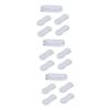 Mobestech 15pcs Toilet Lid Bumpers Adhesive Pad Silicone Pu Cushion Toilet Lid Gaskets Non-Skid for Quiet Closing Fits view 1