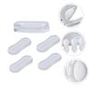 Mobestech 15pcs Toilet Lid Bumpers Adhesive Pad Silicone Pu Cushion Toilet Lid Gaskets Non-Skid for Quiet Closing Fits view 2