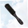 Angoily 2pcs Men's Beard Comb Mustache Comb Barber Brush for Men Grooming Beard Cleaning Bristle Hairdressing Tool Handle Portable Styling Kit view 2