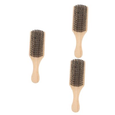 Angoily 3pcs Male Oil Head Brush for Beard Shampoo Practical Beard Care Comb for Men Styling Tool Use