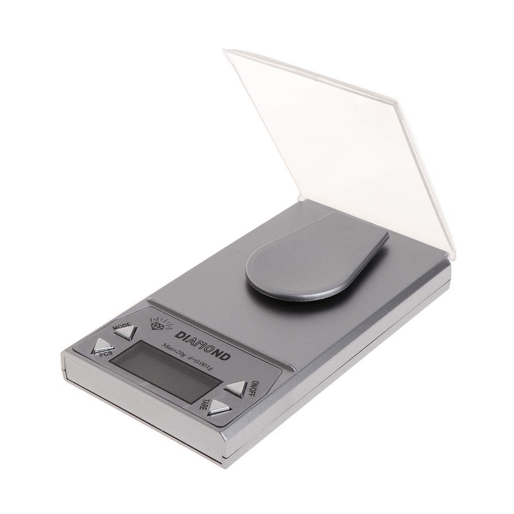 Digital Lab Scale 20g 0.001g LCD Display Digital Jewelry Scale for W/Clear Protective Cover Weight Gram for Her Jewelry Scales Rechargable