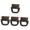 Angoily 4pcs Beard Grooming Brush for Men Beard Straightening Brush Handle Mustache Styling Tool Men's Grooming Tool view 1