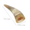 HAPINARY Horn Wide Tooth Scalp Treatment Comb 6 Inch for Hair Care and Dandruff Removal Comfortable Grip for Relaxing Scalp Massage view 2