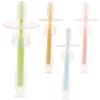Angoily 16pcs Silicone Toothbrush for Boy Girl Training Toothbrush for Months and up Suction Base for First Brushing Experience view 2