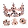 DOITOOL 3pcs Wedding Cake Crown Topper Crystal Ornament Cake Crown Adornment for Birthday Wedding Party Elegant Decor view 2