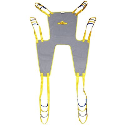 Full Body Patient Lift Sling, Head And Back Support, Toileting Hoist Sling, Toileting Transfer Slings, Split Legs With Commode Opening, 6 Straps, Lifting Sling Medium Compatible With Various Of Lifts